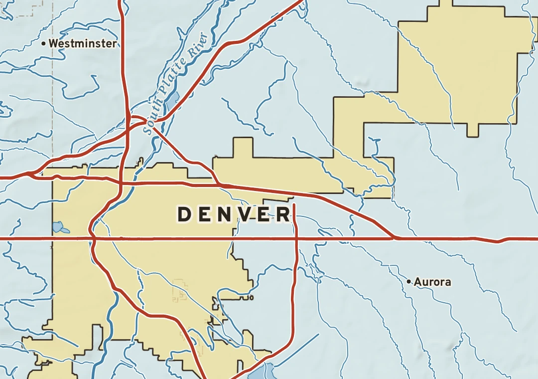 Atlas plate of Denver