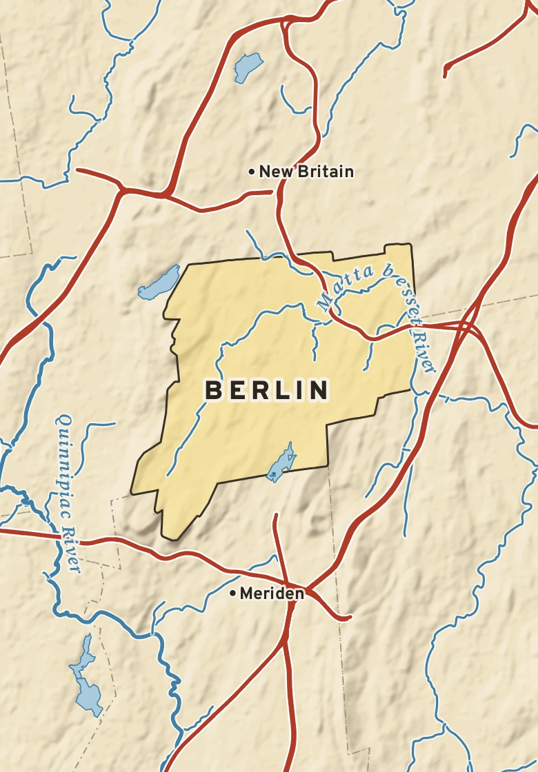 Atlas plate of Berlin, Connecticut.