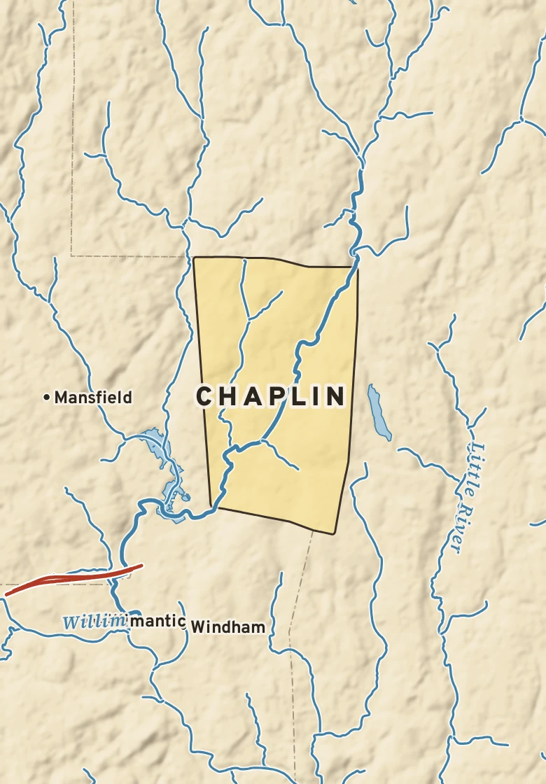 Atlas plate of Chaplin, Connecticut.