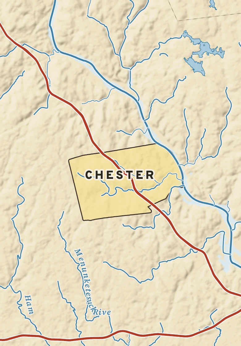 Atlas plate of Chester, Connecticut.