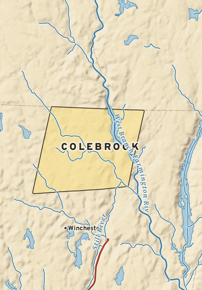 Atlas plate of Colebrook, Connecticut.