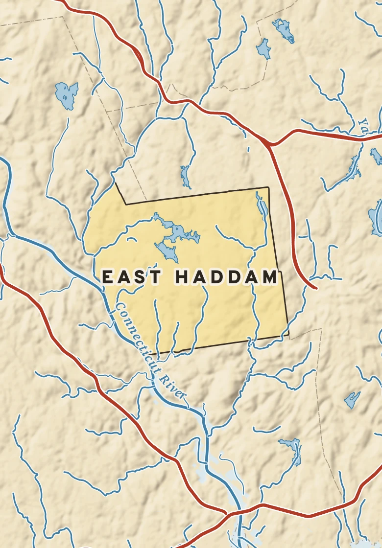 Atlas plate of East Haddam, Connecticut.