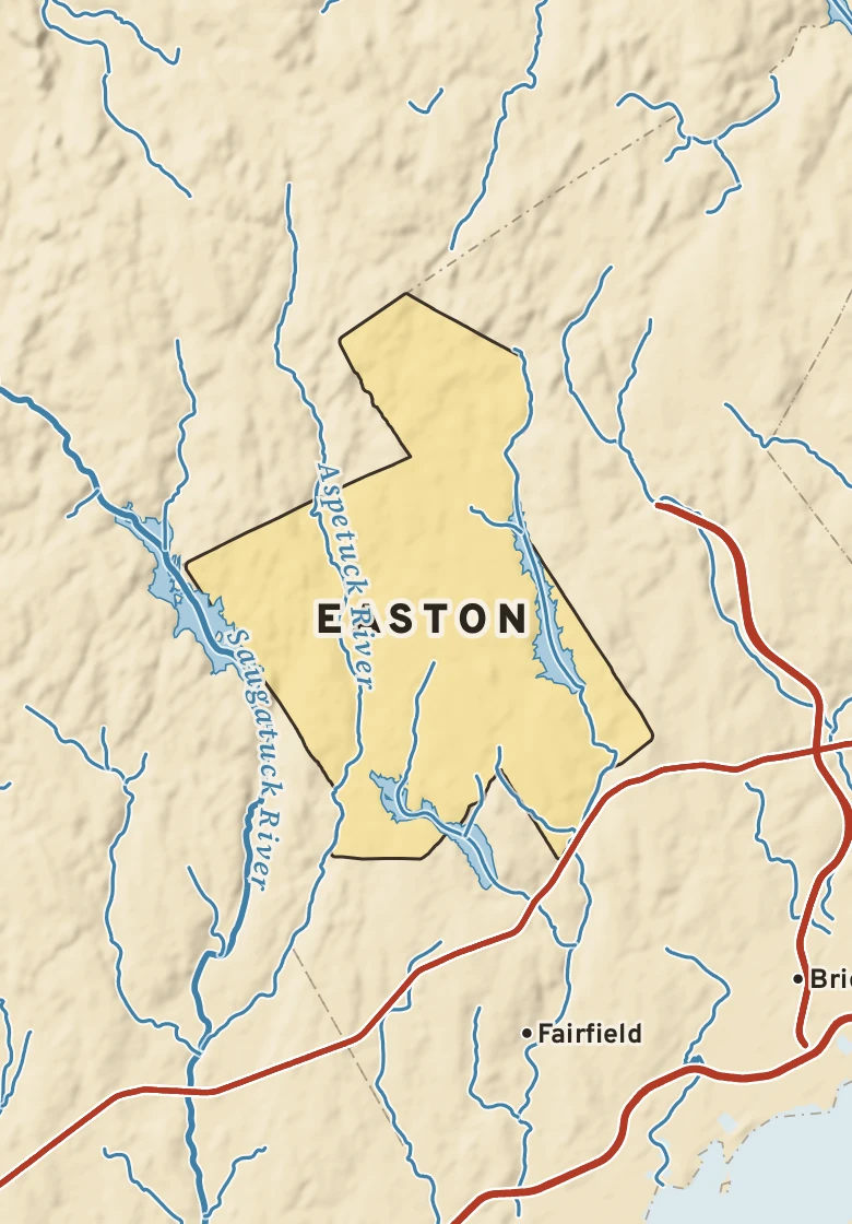 Atlas plate of Easton, Connecticut.