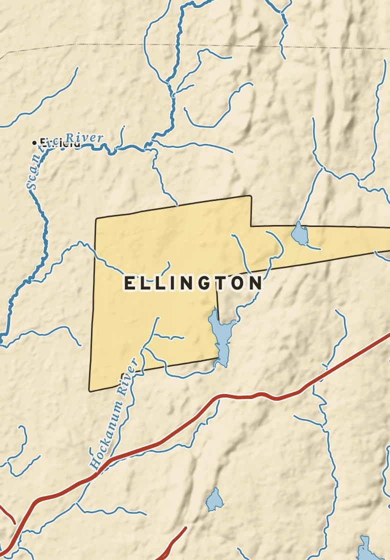 Atlas plate of Ellington, Connecticut.