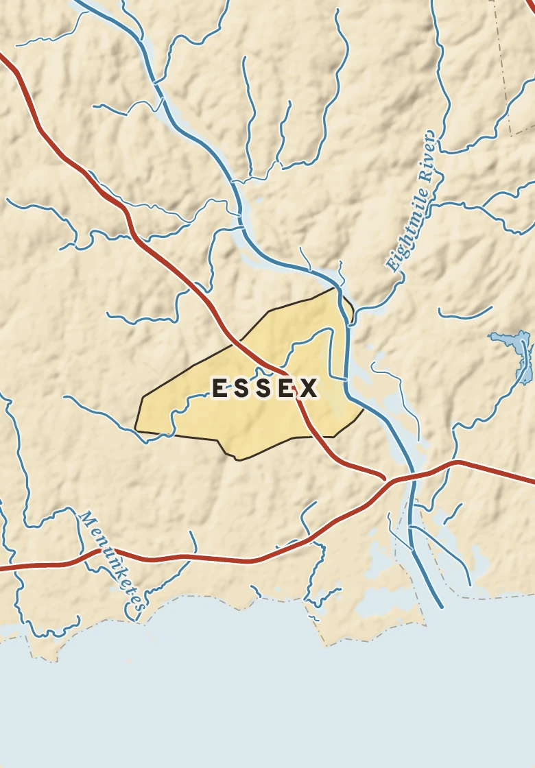 Atlas plate of Essex, Connecticut.