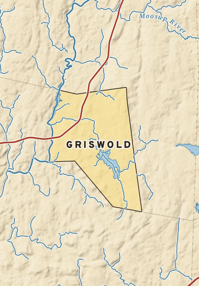 Atlas plate of Griswold, Connecticut.