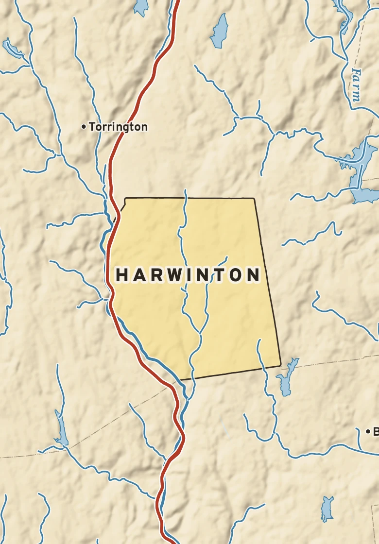 Atlas plate of Harwinton, Connecticut.