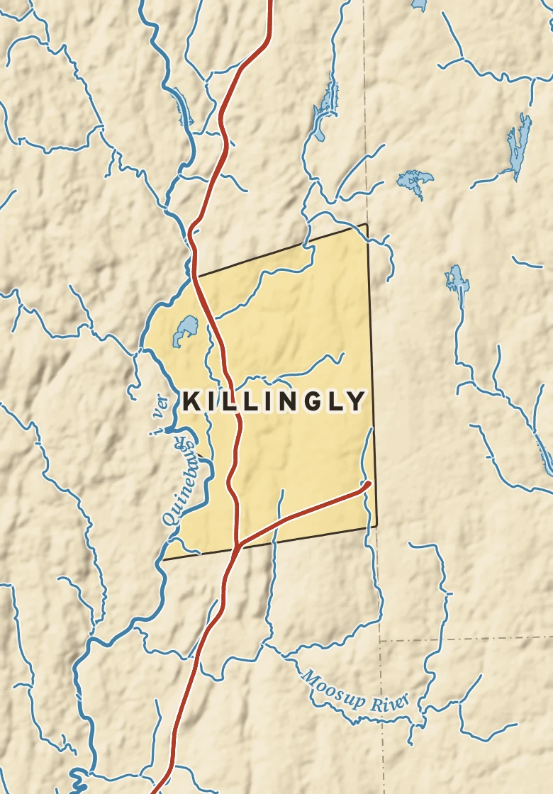 Atlas plate of Killingly, Connecticut.