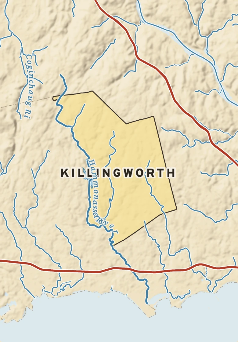 Atlas plate of Killingworth, Connecticut.