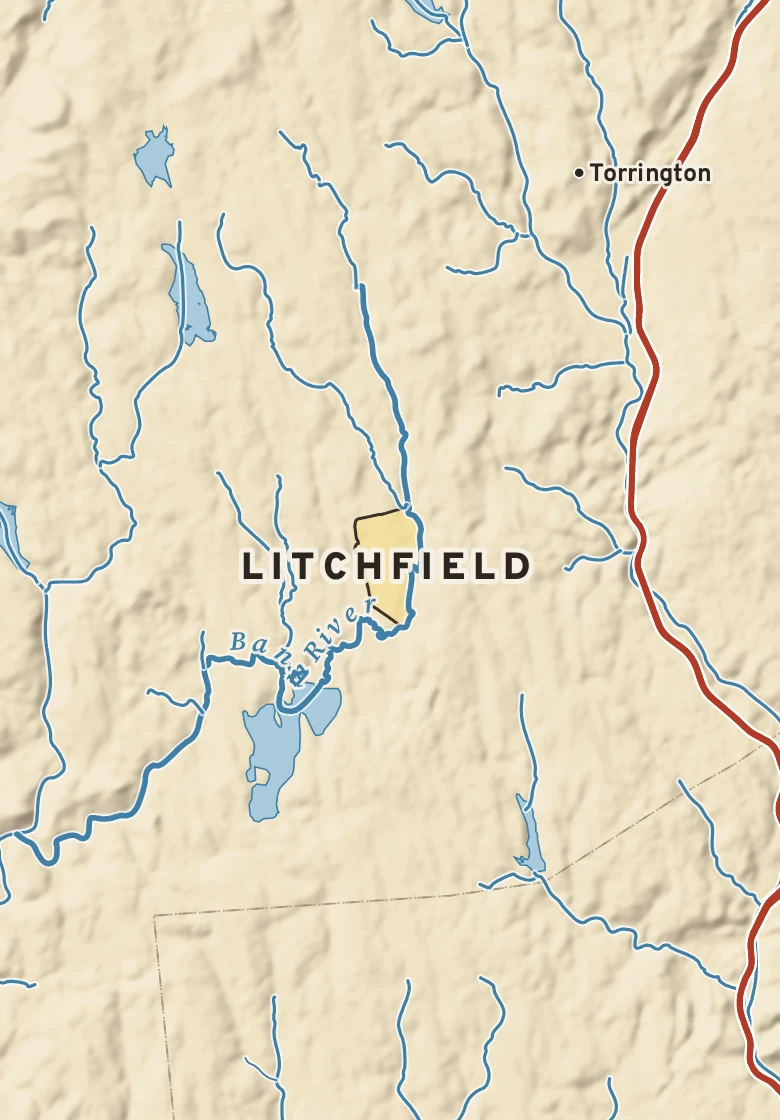 Atlas plate of Litchfield, Connecticut.