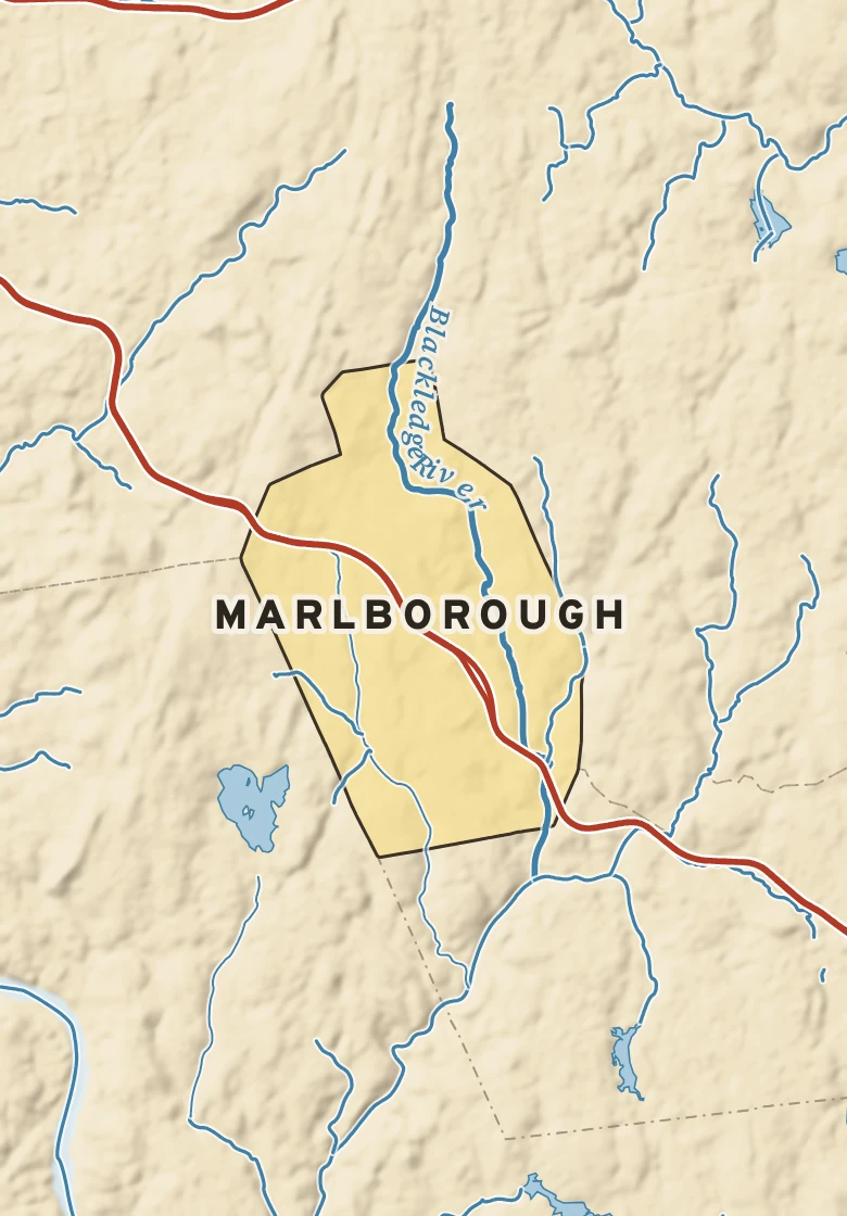 Atlas plate of Marlborough, Connecticut.