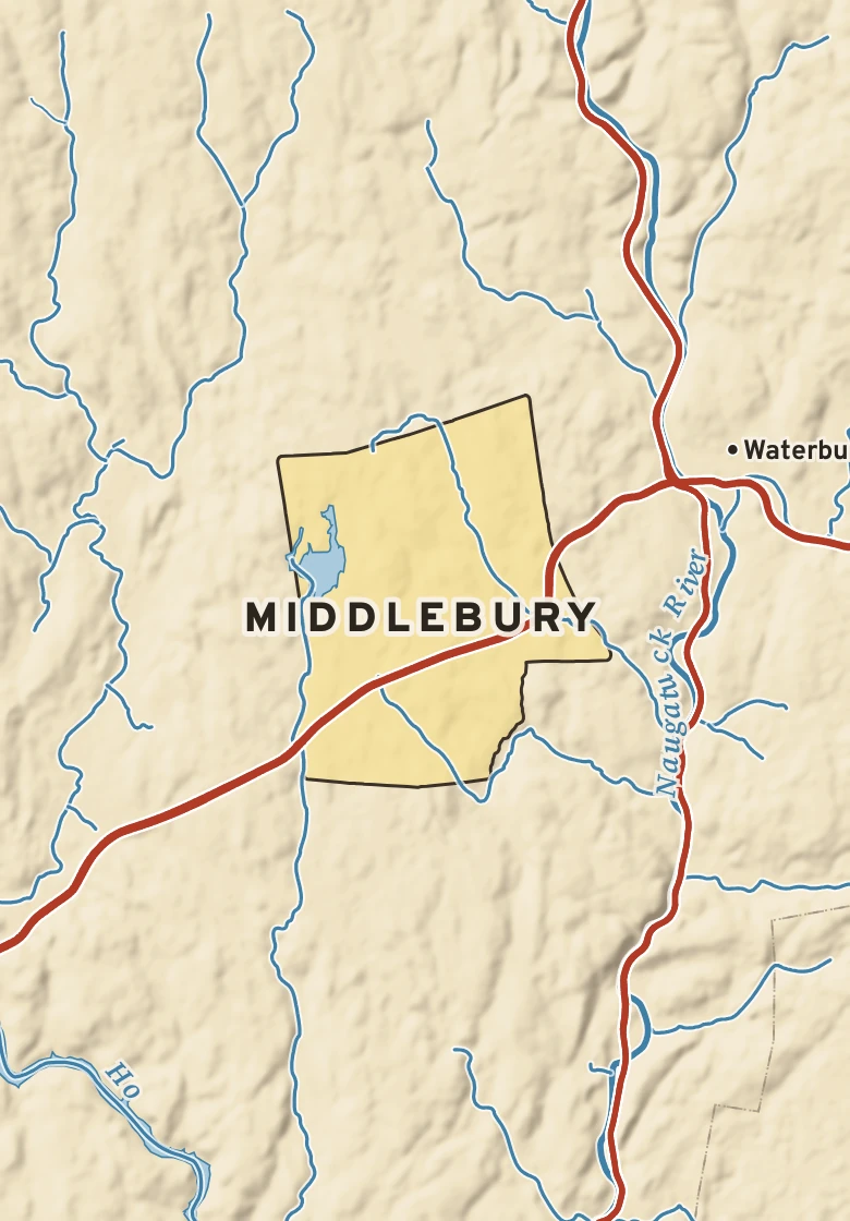 Atlas plate of Middlebury, Connecticut.
