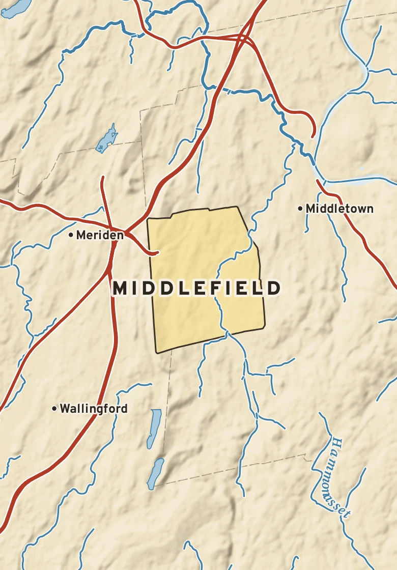 Atlas plate of Middlefield, Connecticut.