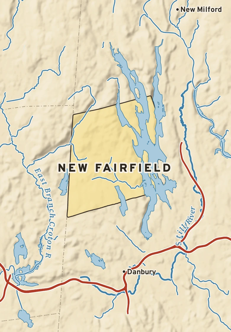 Atlas plate of New Fairfield, Connecticut.