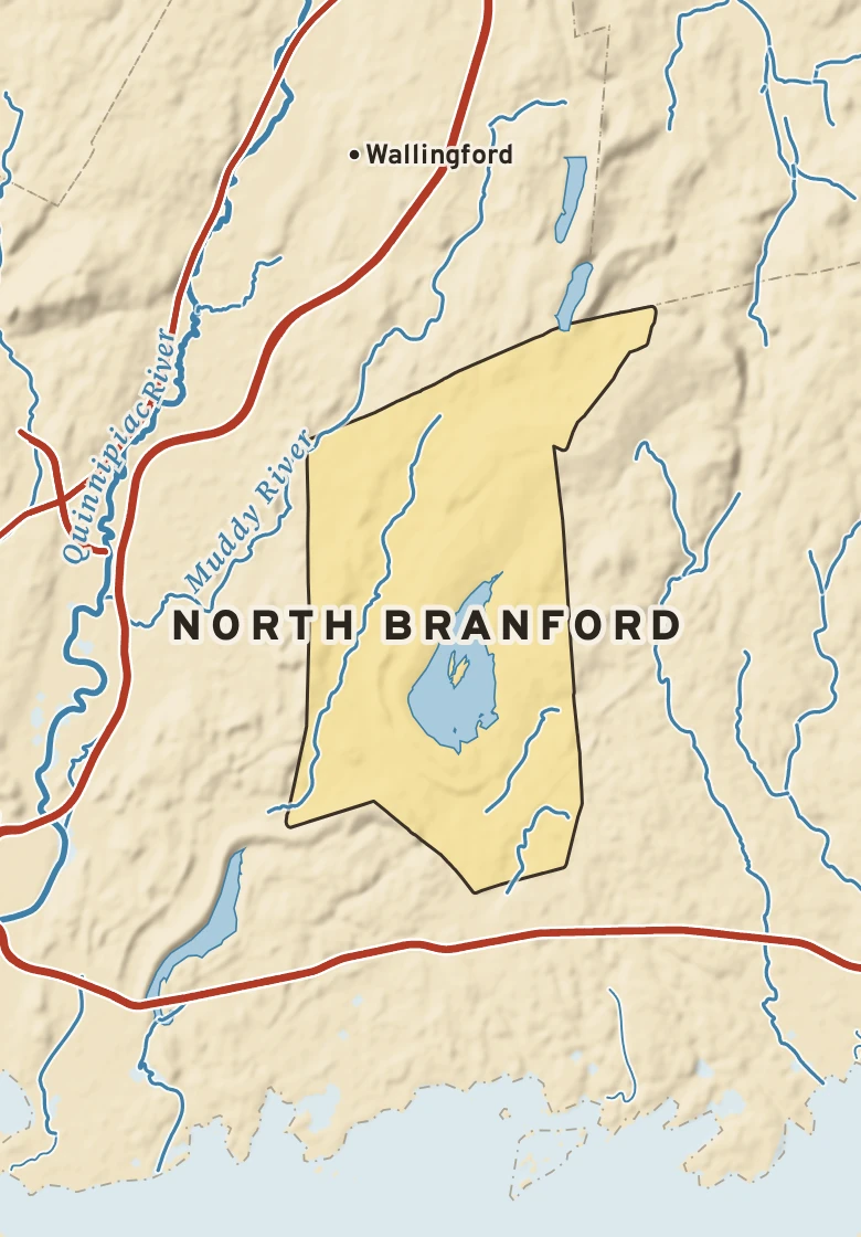 Atlas plate of North Branford, Connecticut.