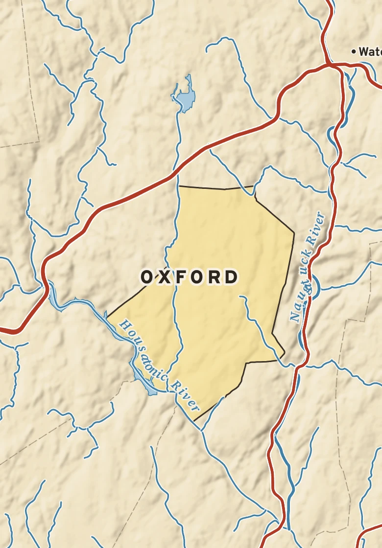 Atlas plate of Oxford, Connecticut.