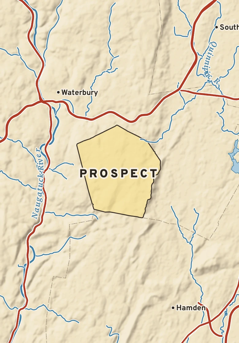 Atlas plate of Prospect, Connecticut.