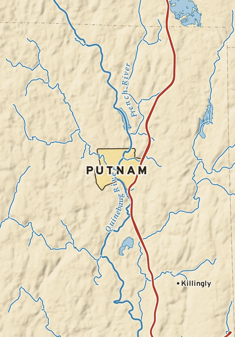 Atlas plate of Putnam, Connecticut.