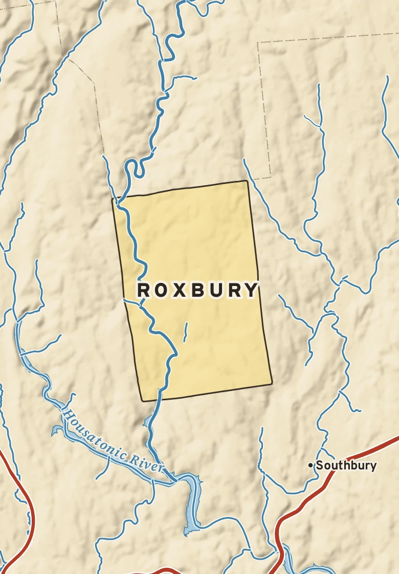 Atlas plate of Roxbury, Connecticut.