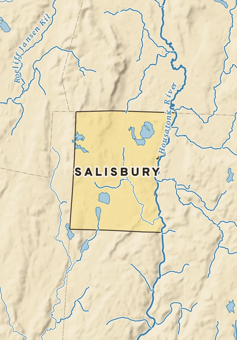 Atlas plate of Salisbury, Connecticut.