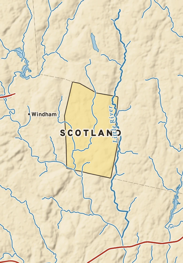 Atlas plate of Scotland, Connecticut.