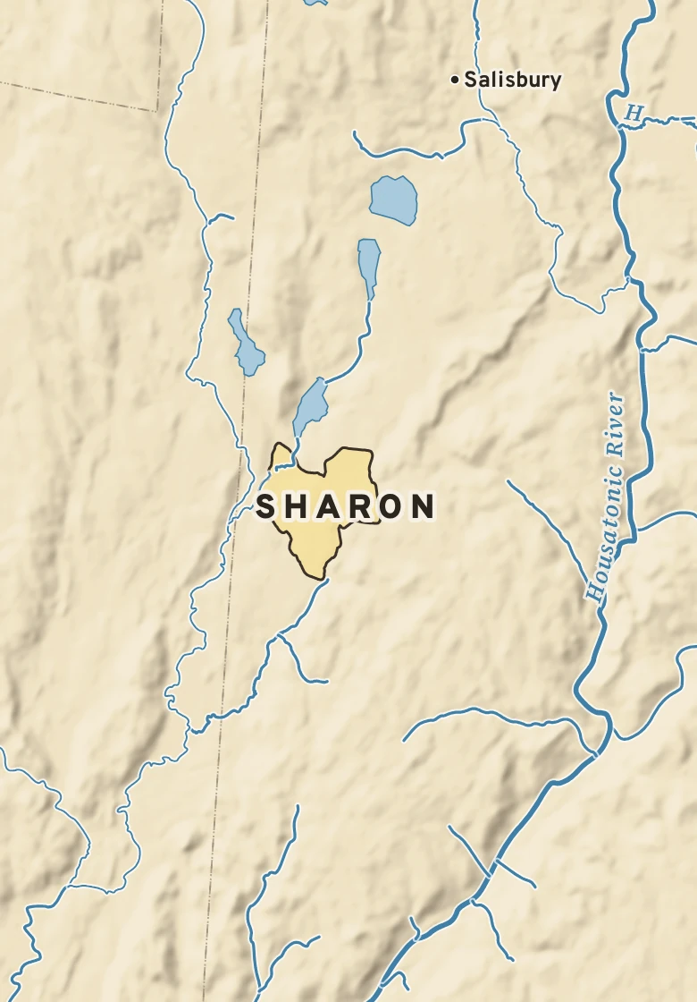 Atlas plate of Sharon, Connecticut.