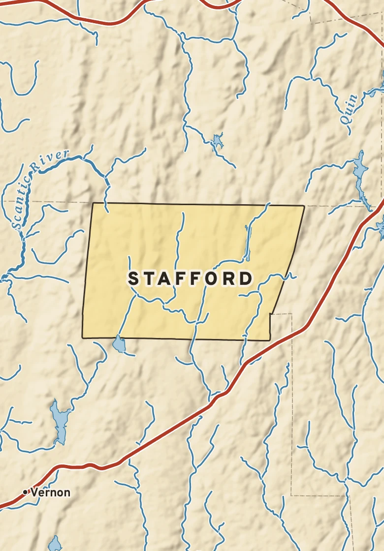 Atlas plate of Stafford, Connecticut.