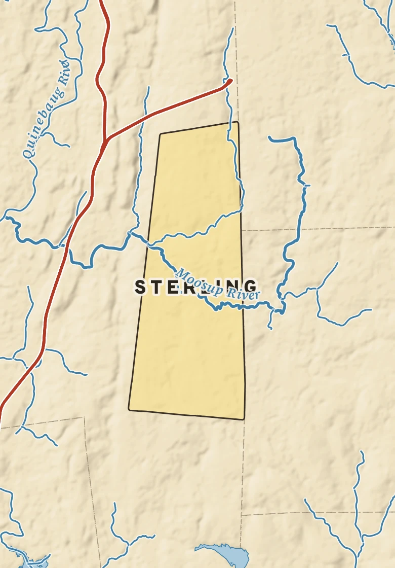Atlas plate of Sterling, Connecticut.