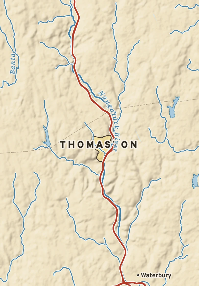 Atlas plate of Thomaston, Connecticut.