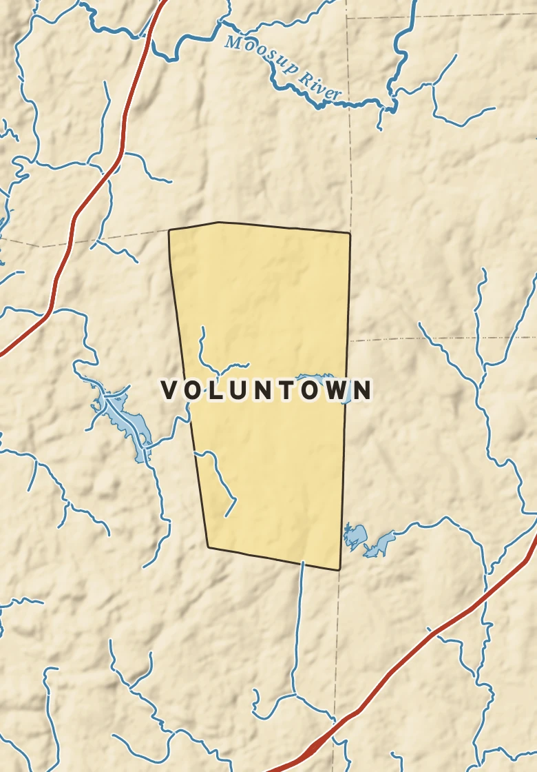 Atlas plate of Voluntown, Connecticut.