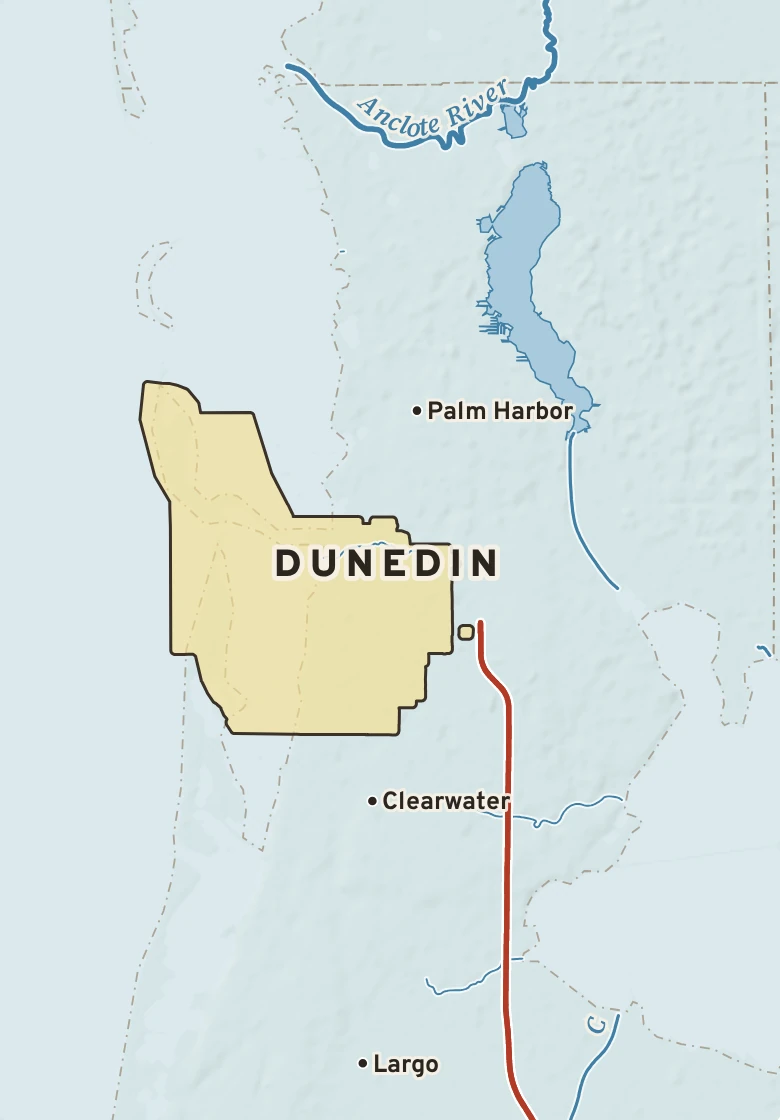 Atlas plate of Dunedin, Florida.