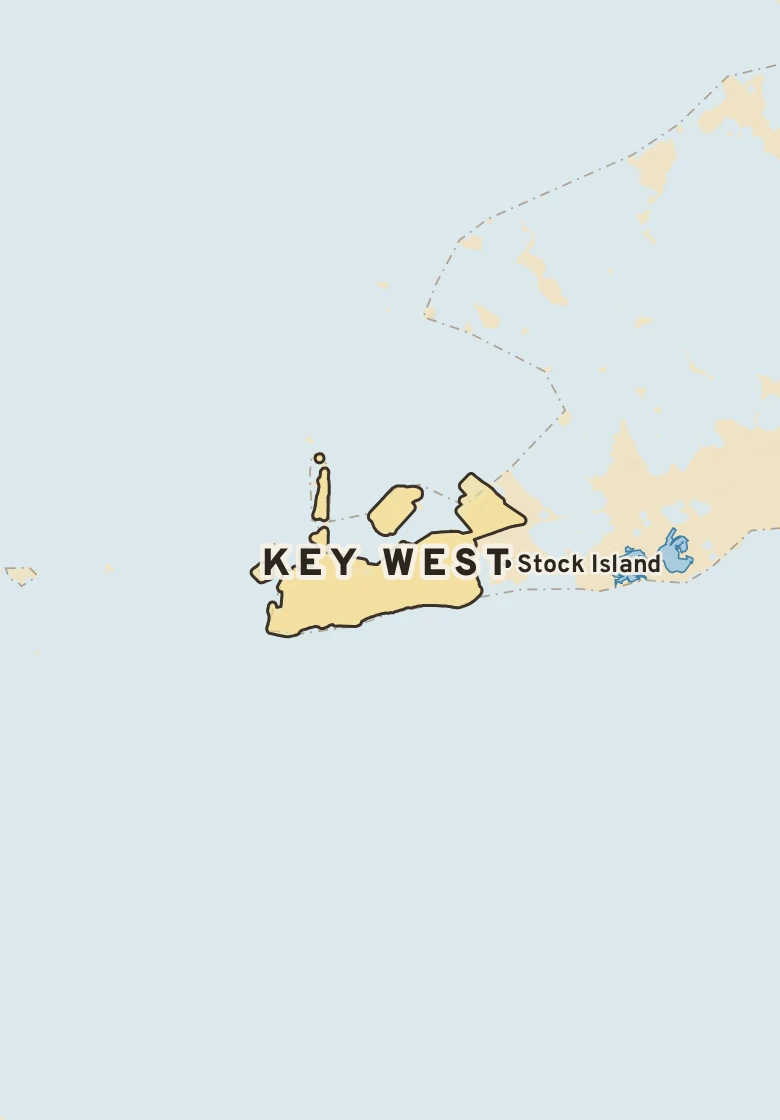 Atlas plate of Key West, Florida.