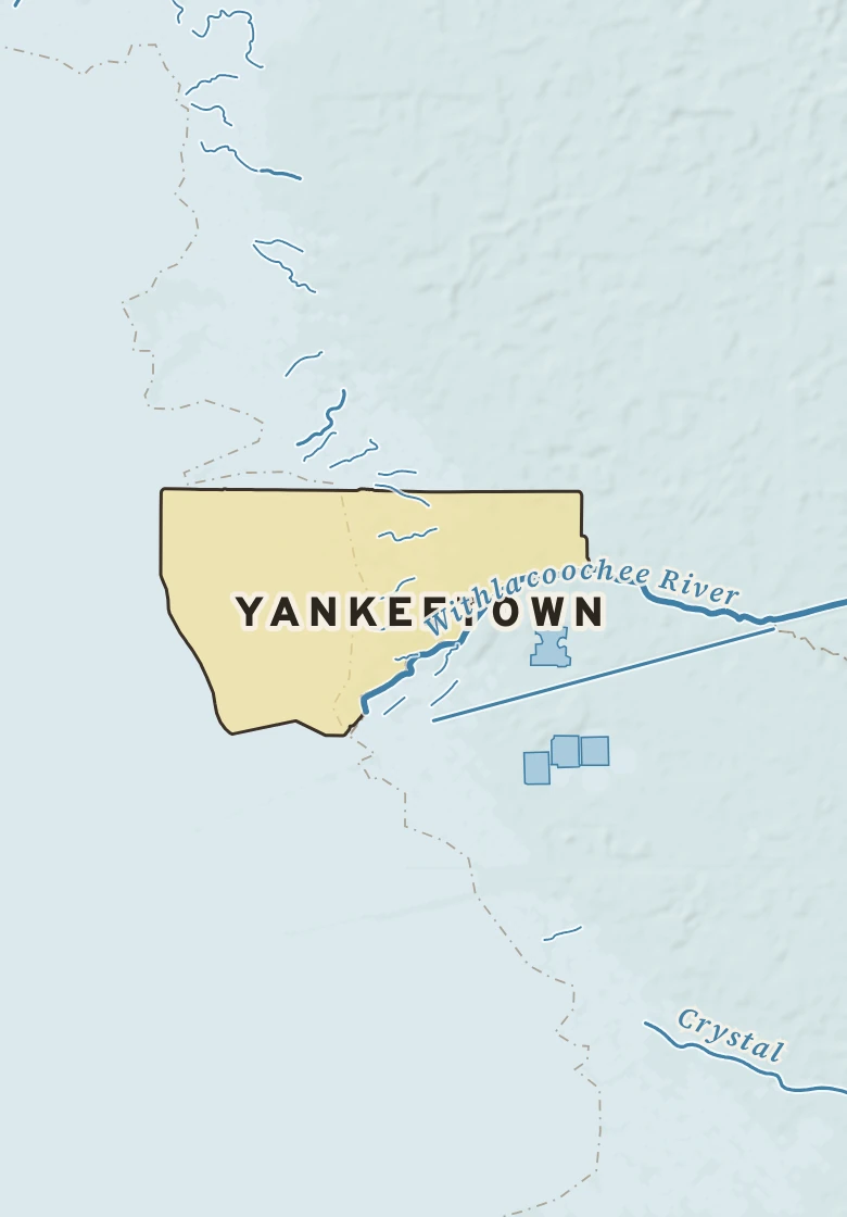 Atlas plate of Yankeetown, Florida.