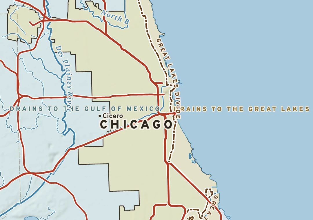 Atlas plate of Chicago