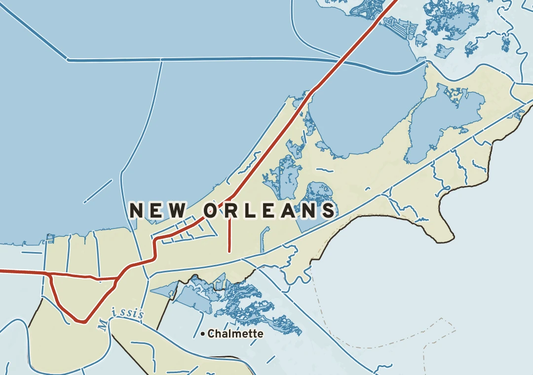 Atlas plate of New Orleans