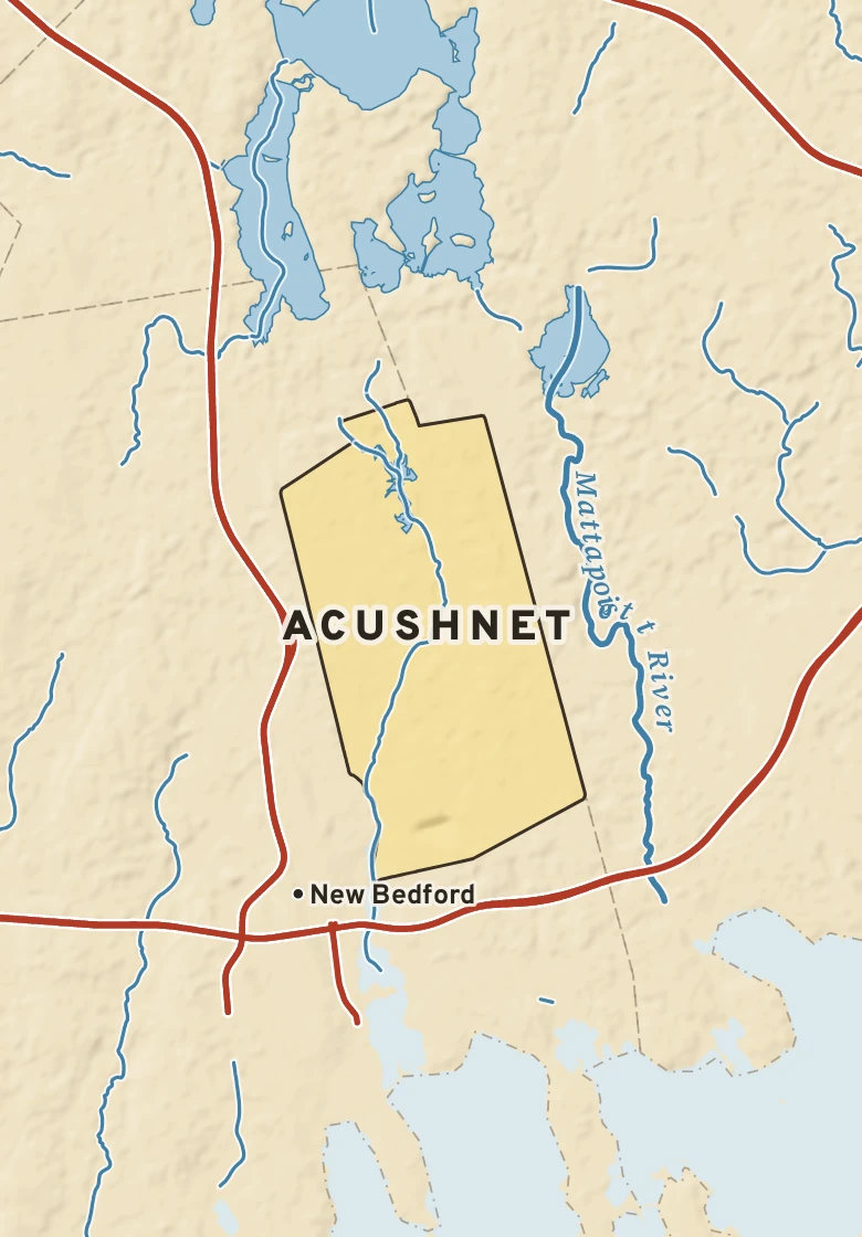 Atlas plate of Acushnet, Massachusetts.