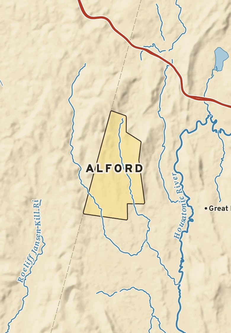 Atlas plate of Alford, Massachusetts.