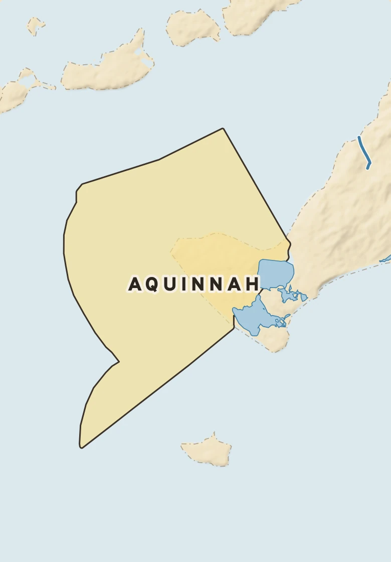 Atlas plate of Aquinnah, Massachusetts.