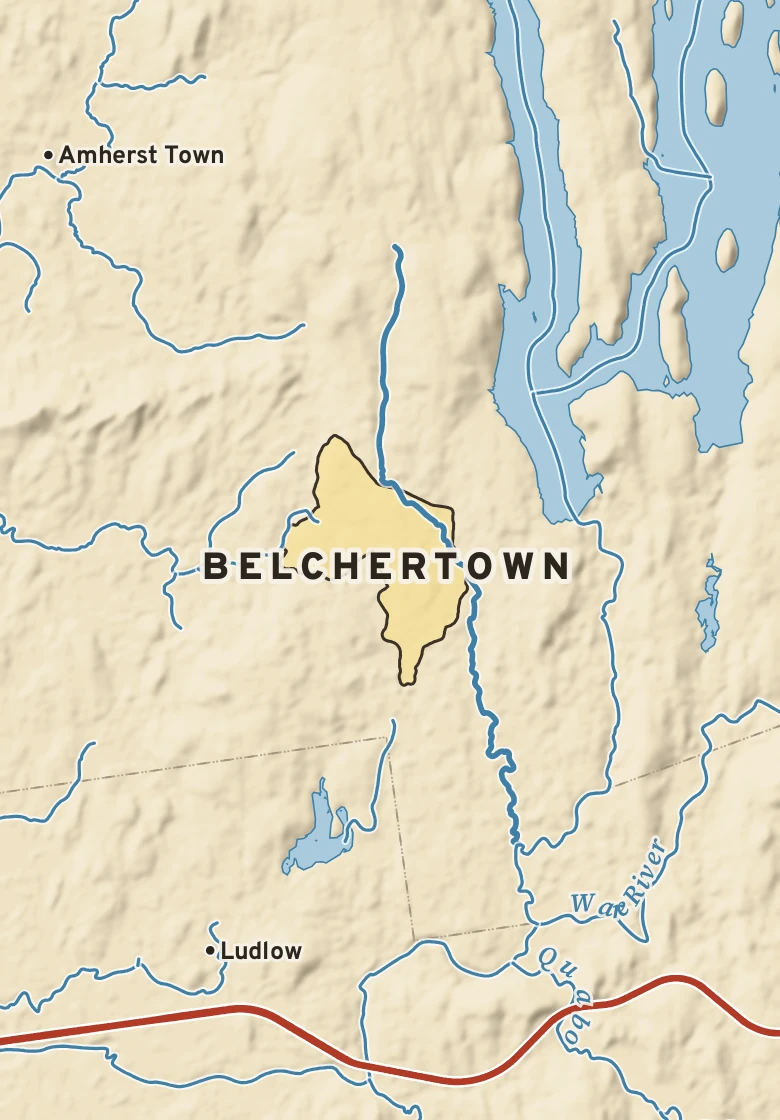 Atlas plate of Belchertown, Massachusetts.