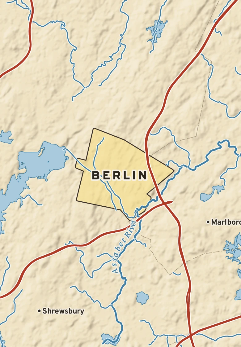 Atlas plate of Berlin, Massachusetts.