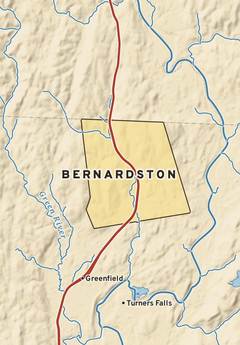 Atlas plate of Bernardston, Massachusetts.