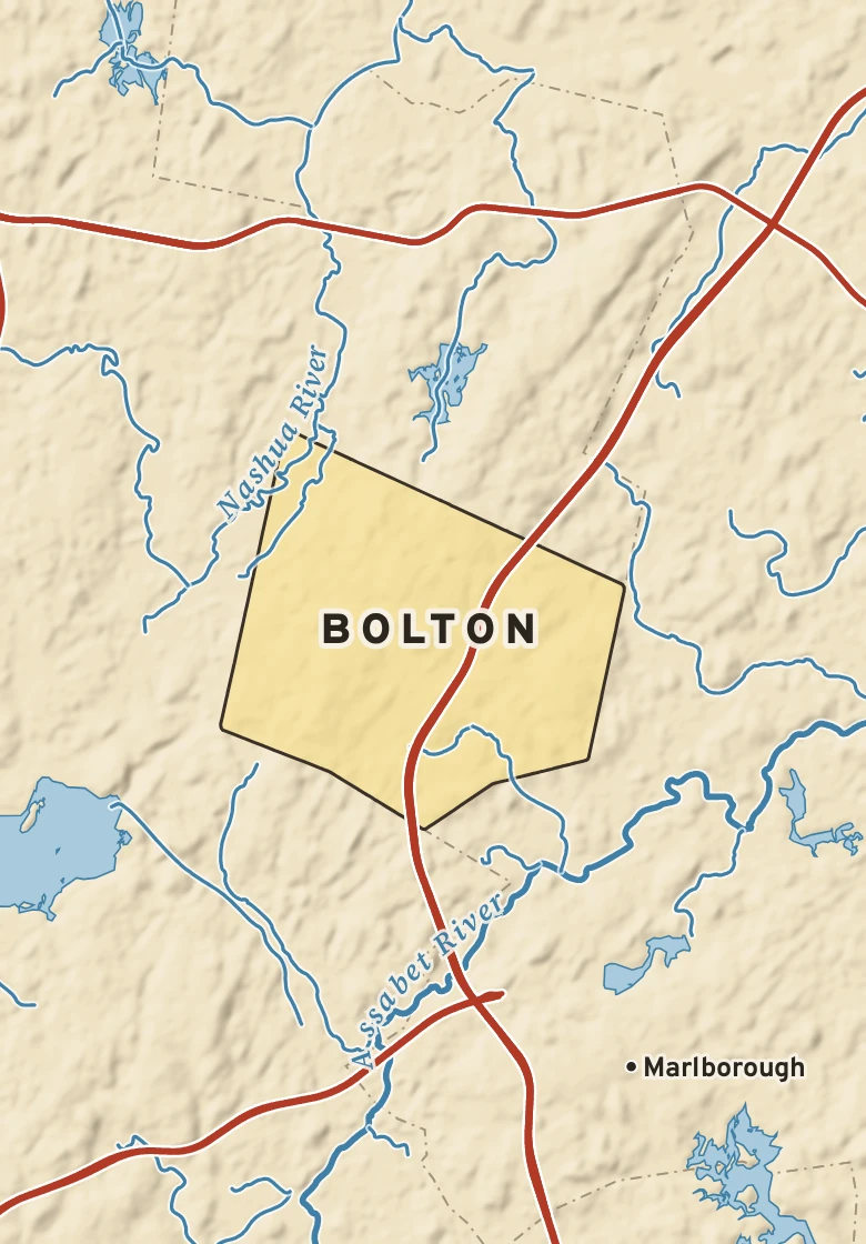 Atlas plate of Bolton, Massachusetts.