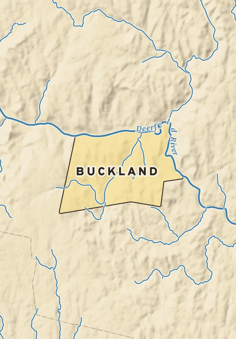 Atlas plate of Buckland, Massachusetts.