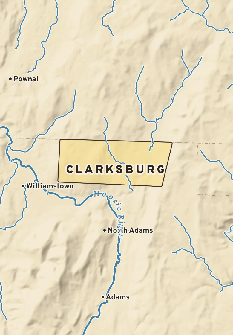 Atlas plate of Clarksburg, Massachusetts.
