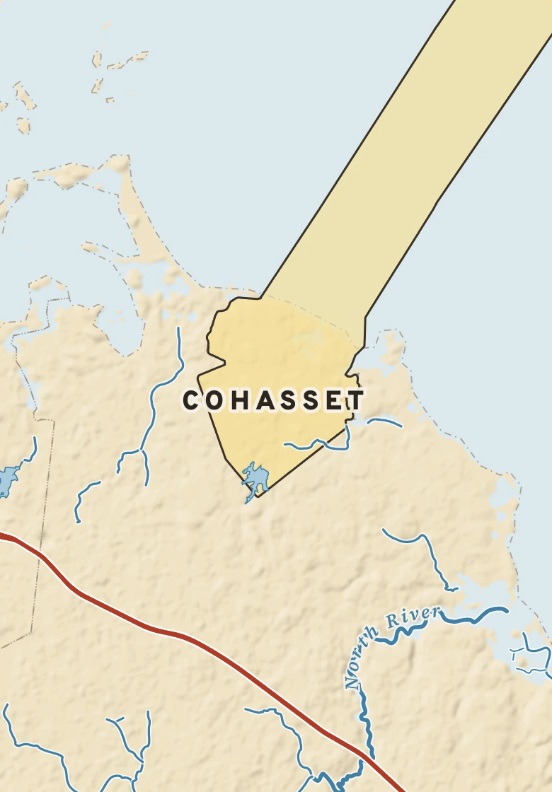 Atlas plate of Cohasset, Massachusetts.