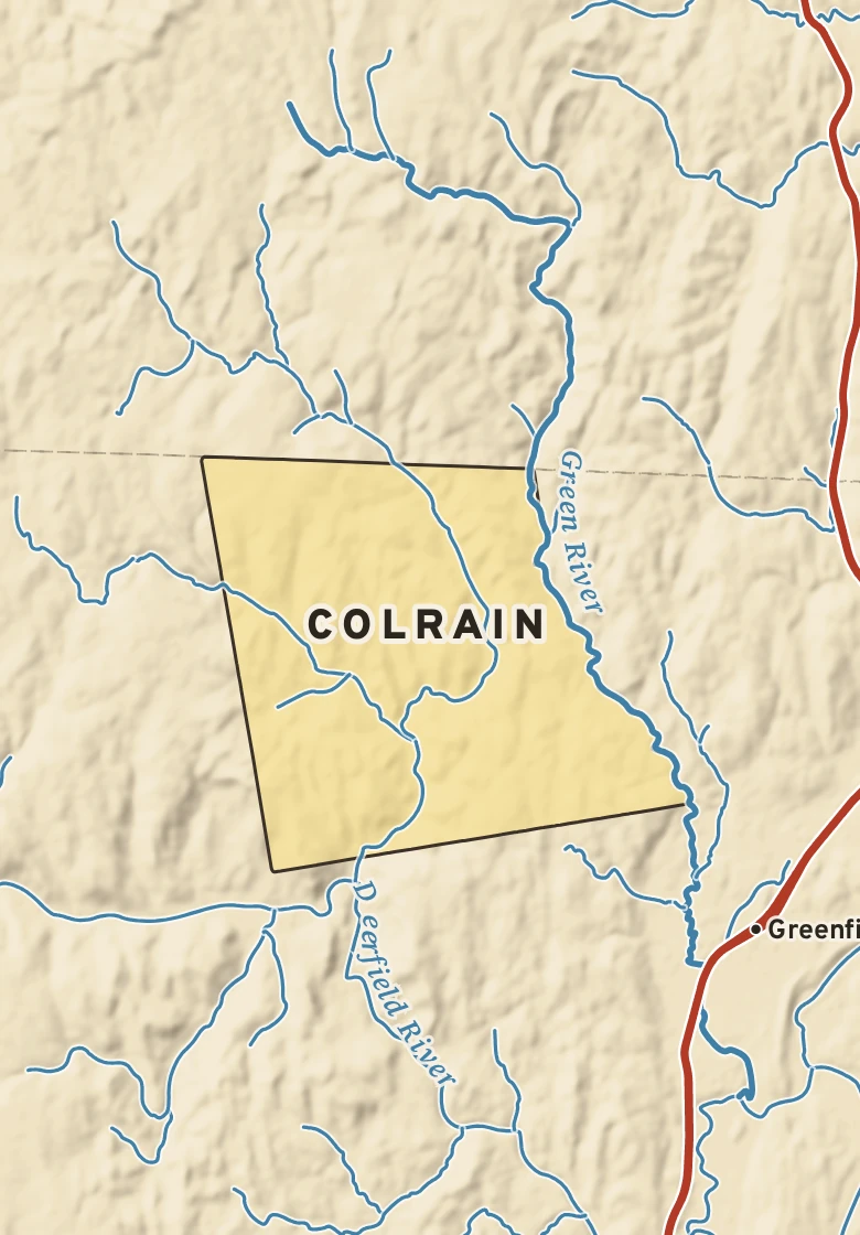 Atlas plate of Colrain, Massachusetts.