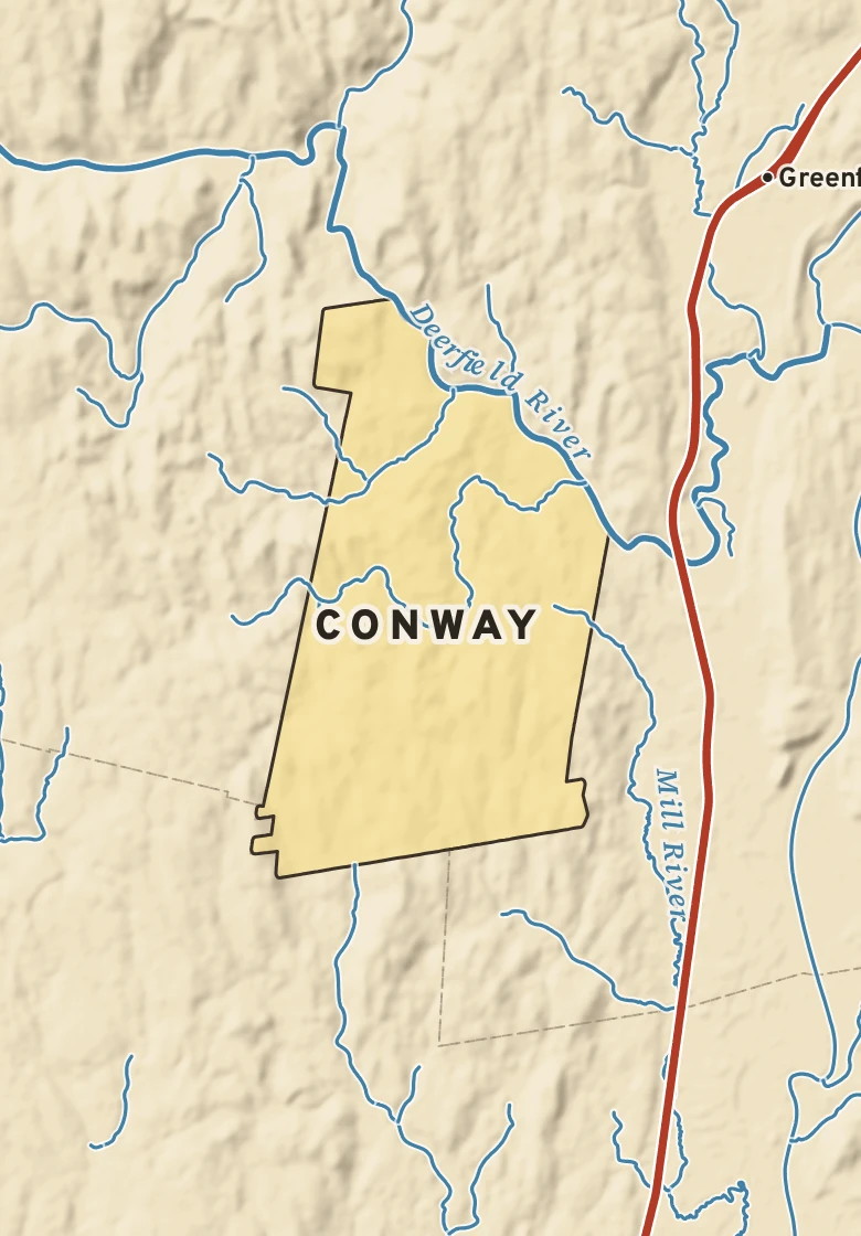 Atlas plate of Conway, Massachusetts.