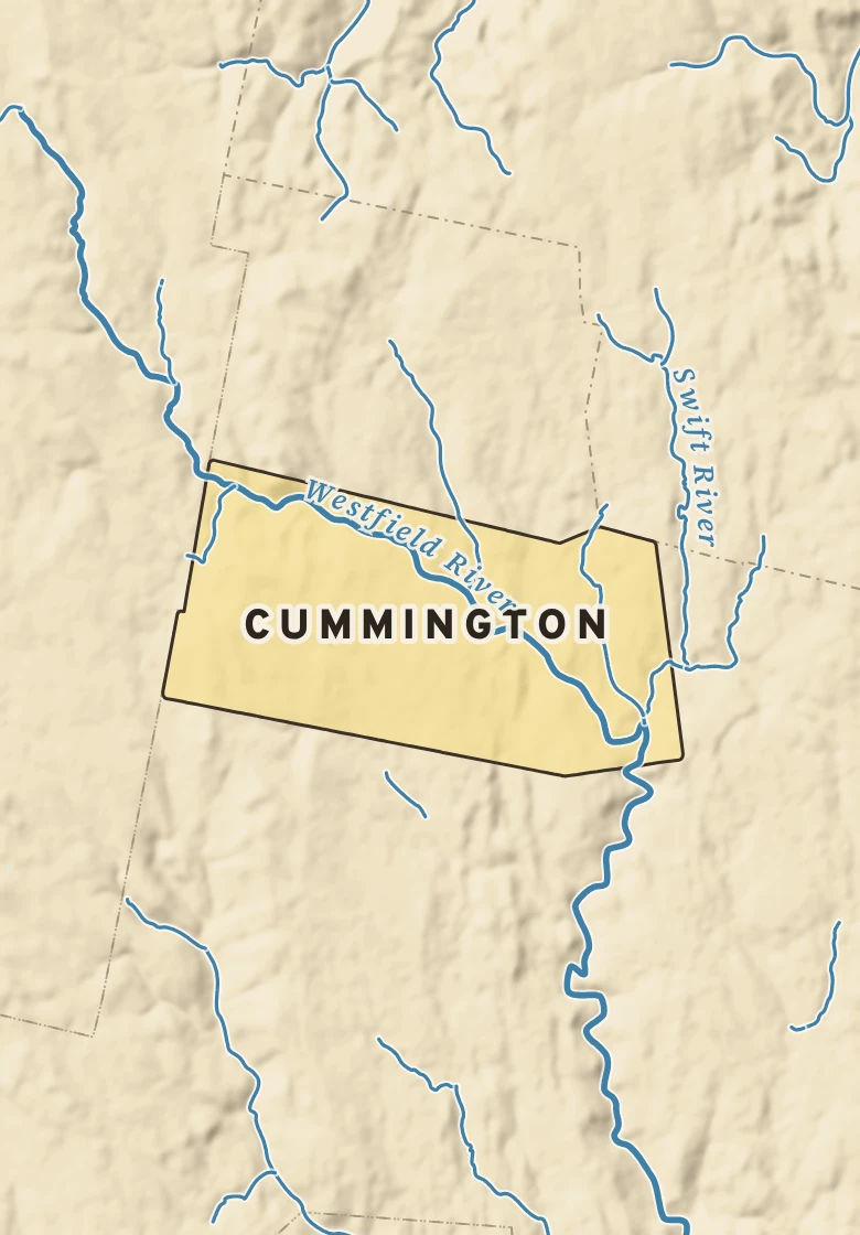 Atlas plate of Cummington, Massachusetts.