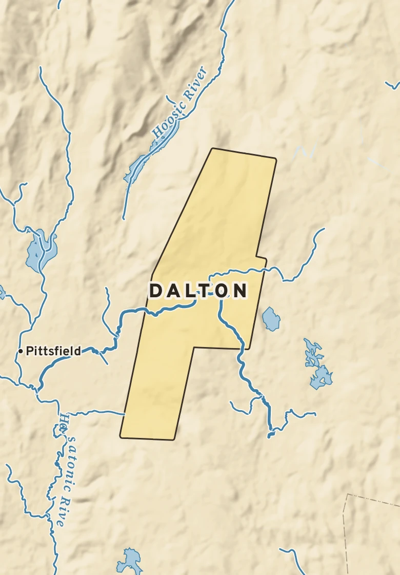 Atlas plate of Dalton, Massachusetts.