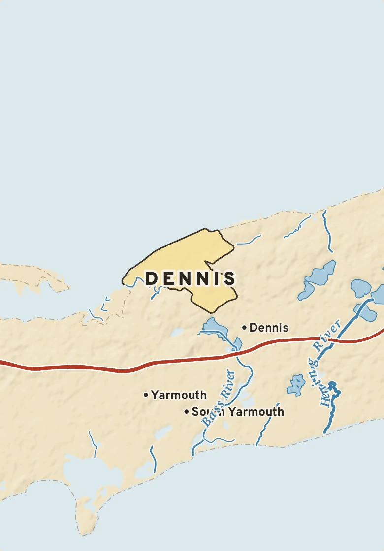 Atlas plate of Dennis, Massachusetts.